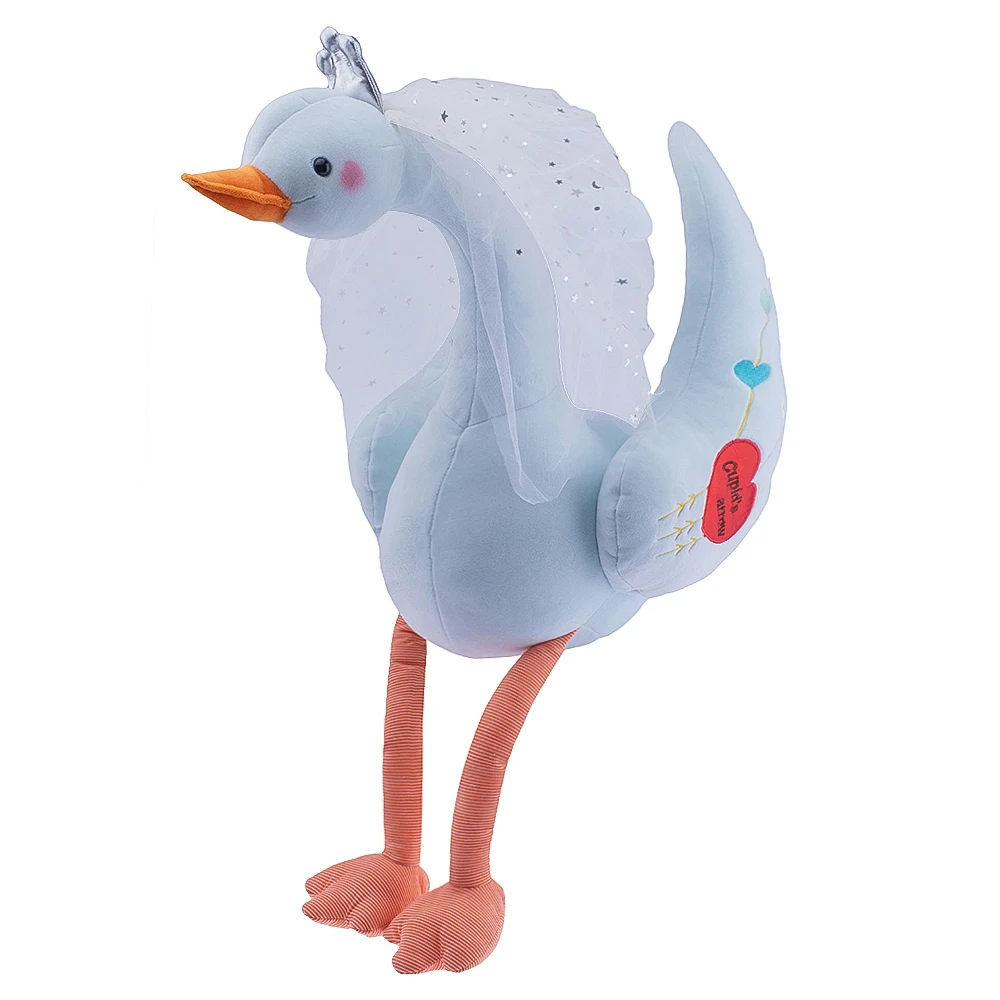 

100cm Cute Swan Plush Toys with crown, Animal Plush Toys, Children's Toys, Baby Toys, Home Decor