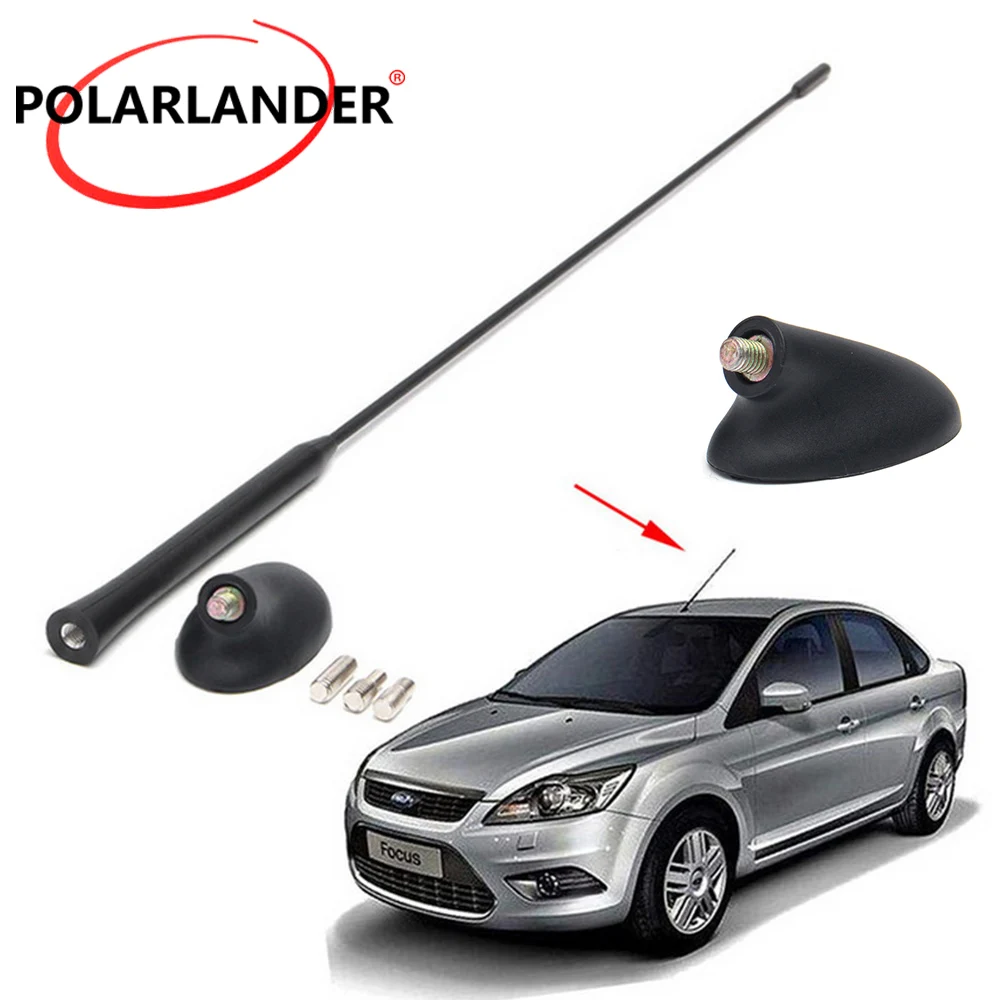 Черная Автомобильная крыша AM/FM антенна Polarlander воздушная мачта с базовым