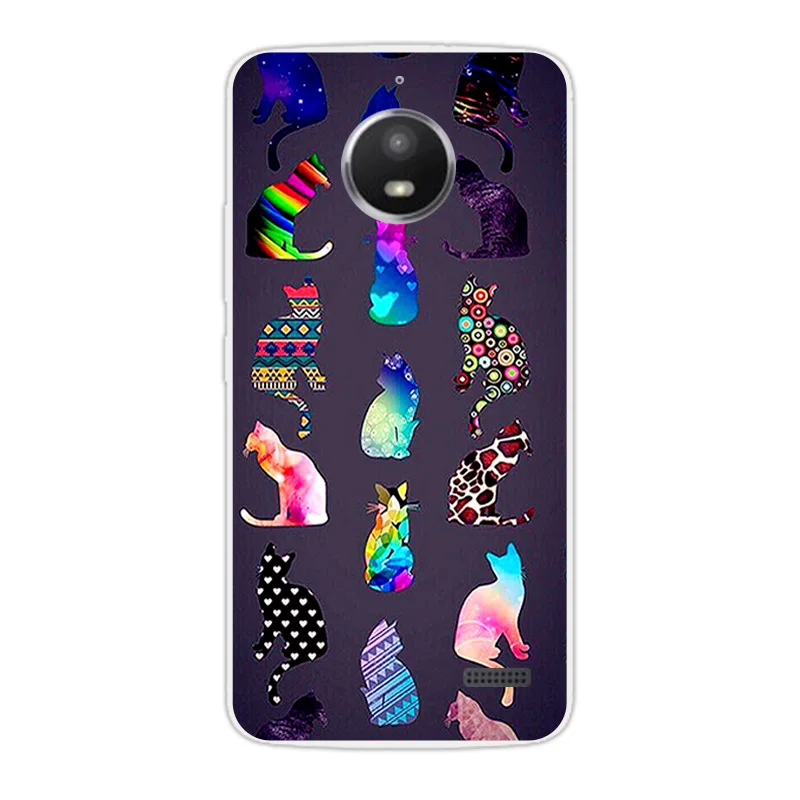 Модные Телефонные Чехлы 5." для Moto E 4 xt1766 xt1763 задняя крышка ТПУ ночь построить Fundas ясно, силиконовые DIY для motorola Moto e4 - Цвет: 16