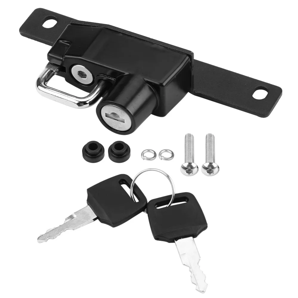 Motorcycle Alloy Helmet Lock Mount Hook Black Right Side Anti-theft Security with 2 Keys Fits for BMW R Nine T Models 2017-2018 |