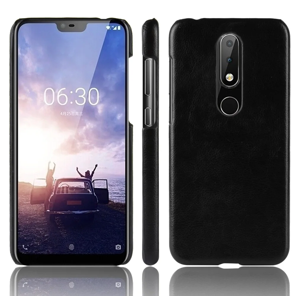Роскошный чехол с личи для Nokia X6 TA-1099 Totoro 5 8 дюймов кожаный жесткий защитный из