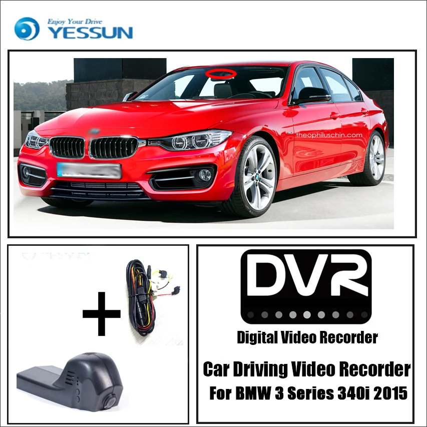 

Видеорегистратор YESSUN для BMW 3 серии 340i 2015 Wi-Fi Novatek 96655 FHD 1080P