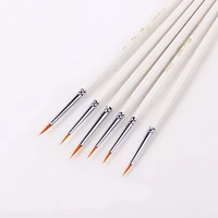 6pcsset hand painted thin hook line pen drawing art pen paint brush art supplies nylon brush painting pen