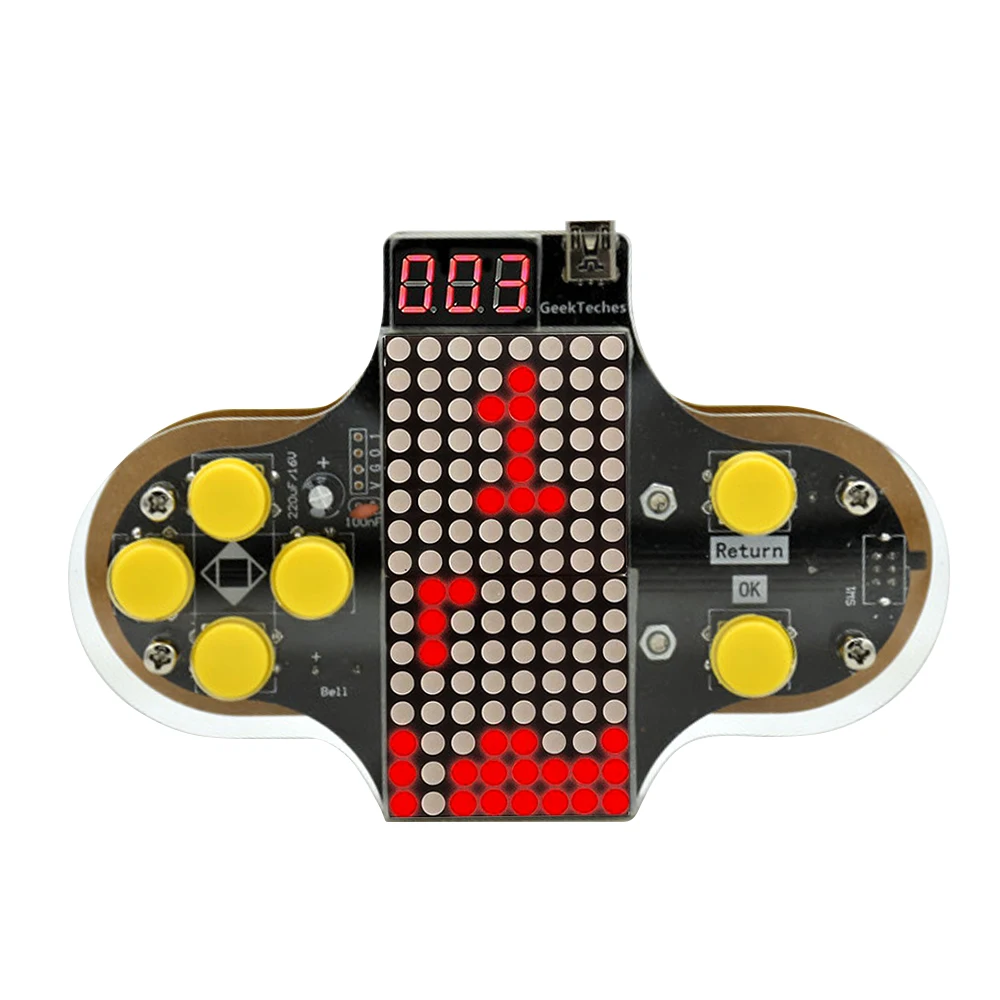 Модернизированное электронное DIY Набор игровой консоли V2 набор практики пайки