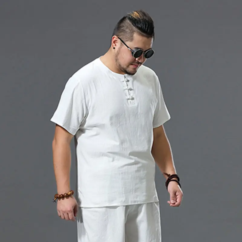 Летняя обувь для мужчин больших размеров футболка Топы в китайском стиле детские