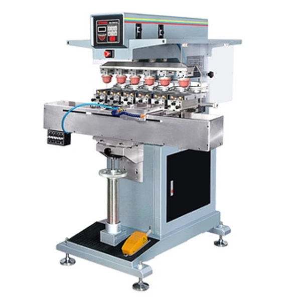 

semi automatic price 6-color shuttle tampo print machine pad printer suppliers upart equipment