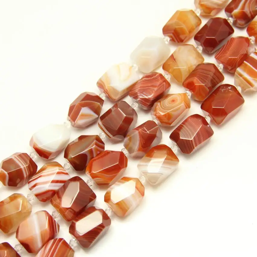 Граненые кулоны из натурального сердолиана 15x20 мм 15 шт./УП.|faceted beads|cut stonebeads faceted |