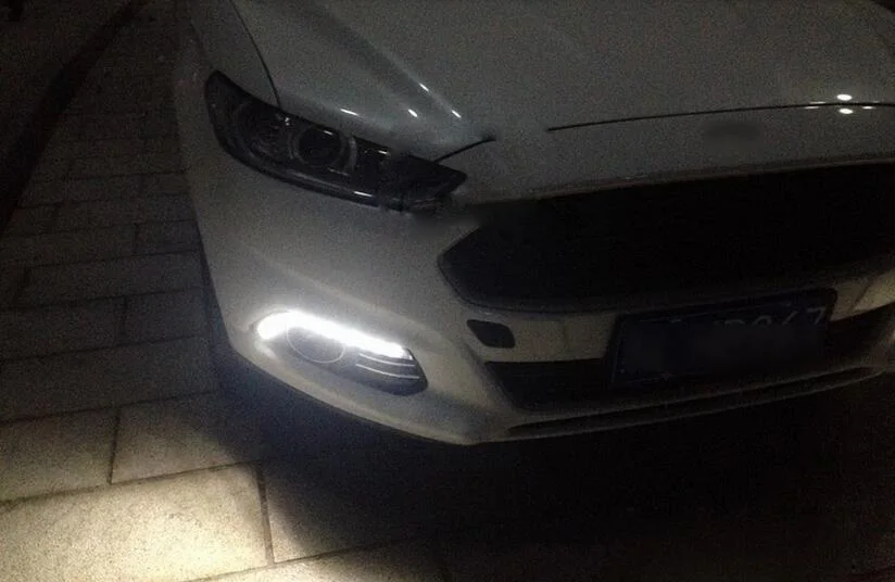 Автомобильный бампер головной светильник для Ford Mondeo Дневной fusion 2008 ~ 2012/2013 2016