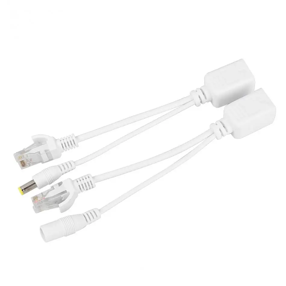 10 пар DC 12 В IP камера POE RJ45 кабель питания через Ethernet адаптер-форсунка сплиттер