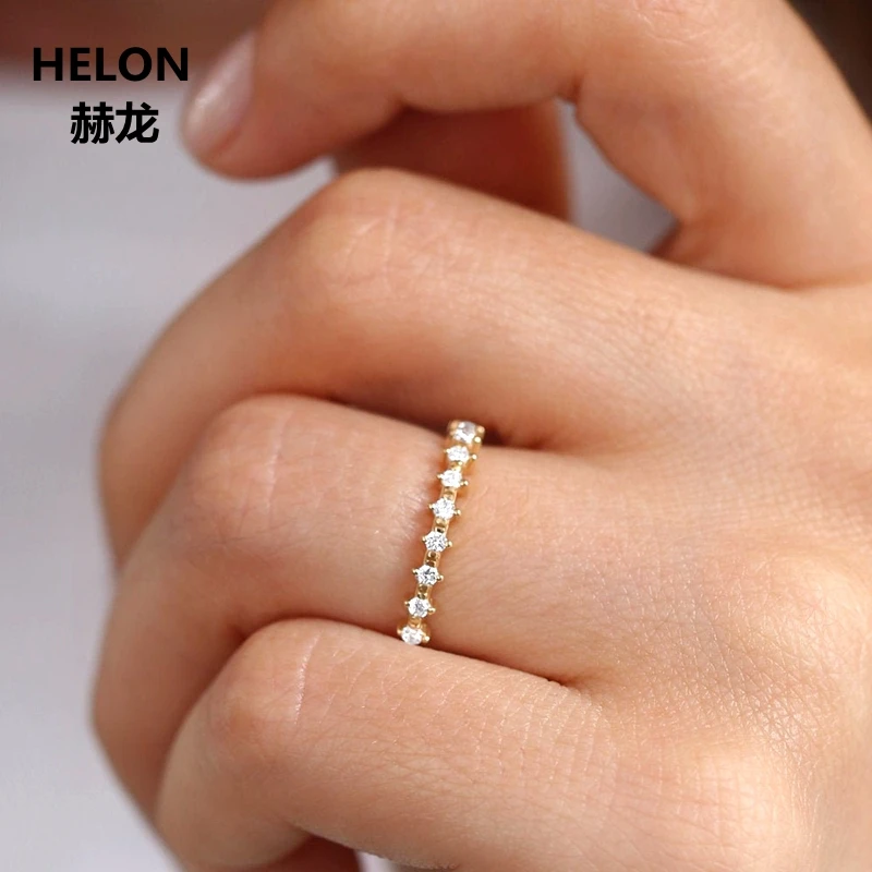 Обручальное кольцо с натуральными бриллиантами 0.11ct SI2/H | Украшения и аксессуары