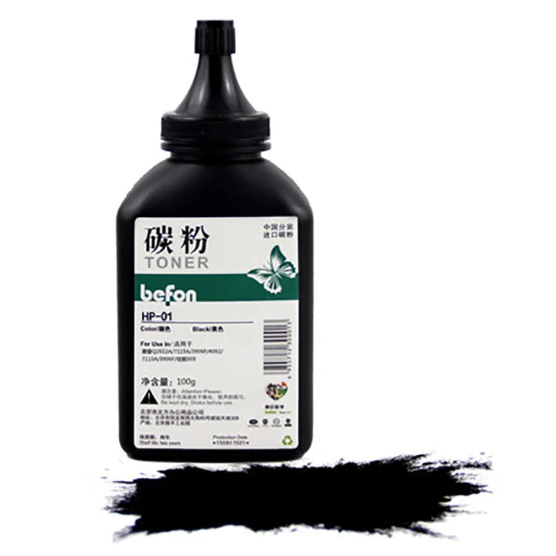 Черный тонер порошок befon Q2612A 2612a 2612 12a для принтера HP 7115A 3906F 4092 CANON 303 Тонер/12A 1010 1020