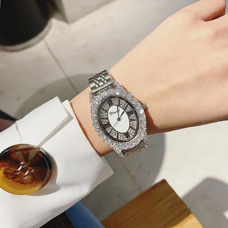 Top Luxury Rhinestone Women's Watch Woman Full Rhinestone Sparkling Ladies Watch Women Watches Clocks reloj mujer montres femmes
