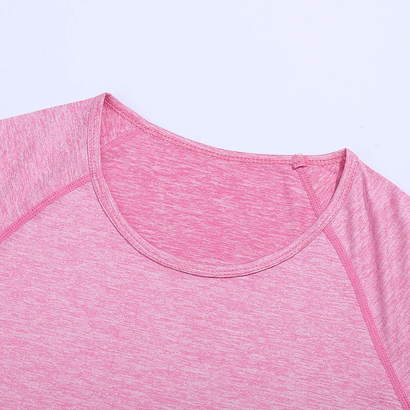 Женская одежда для йоги спортивные футболки быстросохнущий свободный топ с