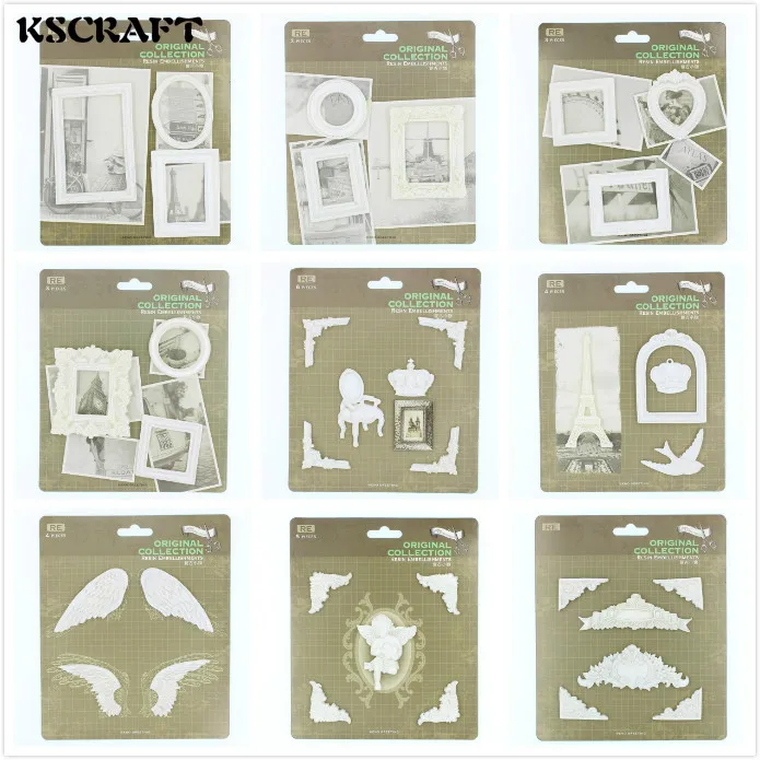 KSCRAFT миниатюрная рельефная искусственная штукатурка винтажная резная