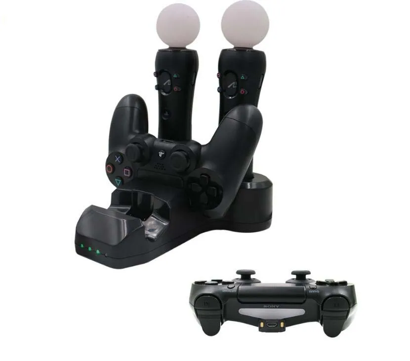 Зарядная док станция для контроллера PS4 Playstation 4 VR PSVR Move в 1|move charger|controller standdock station