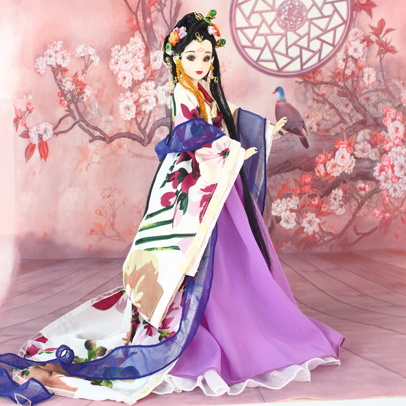 Настоящий Костюм East Charm 1/6 как BJD He Zheng princess с макияжем новейший набор высокое