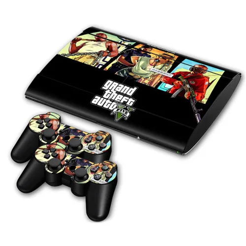 0582 Grand Theft Auto V GTA 5 наклейка на кожу для PS3 Slim 4000 playstation 3 консоль и контроллеры для PS3 Skins Наклейка виниловая - Цвет: 0582