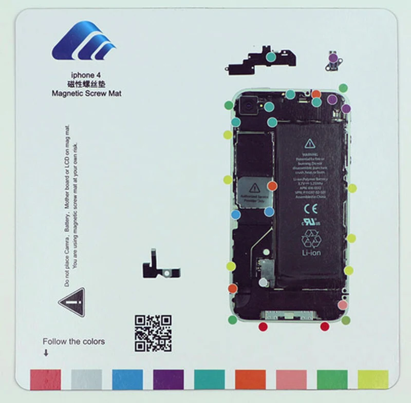 Магнитный коврик для винтов 8 шт. контактная площадка под винт инструмент ремонта