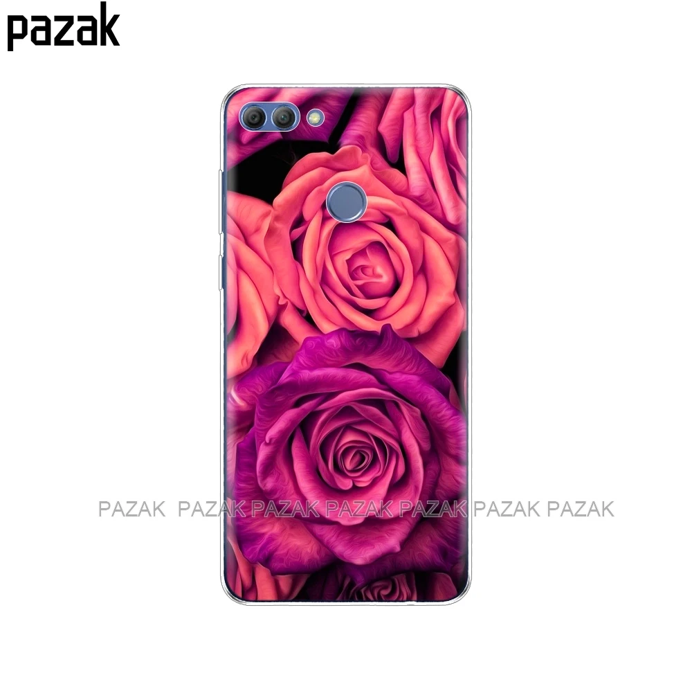 34535 Силиконовый чехол для телефона huawei p smart чехол Enjoy 7S чехол s для Psmart задняя крышка Полный 360 Защитный Мягкий ТПУ чехол Новинка - Цвет: 34535