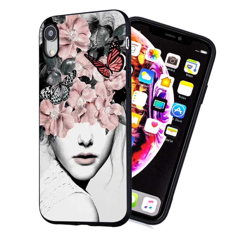 Ультратонкий чехол для телефона iPhone X XR XS Max с рисунком 5 6 7 8 5S 6S SE силиконовый из