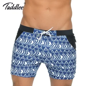 Мужские Пляжные трусы-боксеры Taddlee, большие размеры