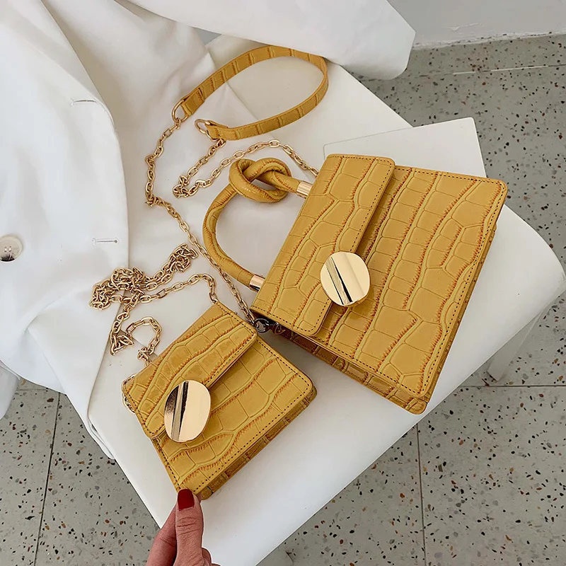 

Quality Stone Pattern Leather Crossbody Bag Women Designer Small Handbags Chain Shoulder Messenger Bag Mini Purses Hand Bag C349