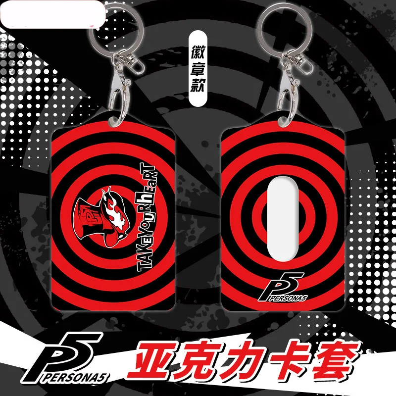Японский аниме Persona 5 карт держатель автобусный пропуск Визитная Карточка Чехол