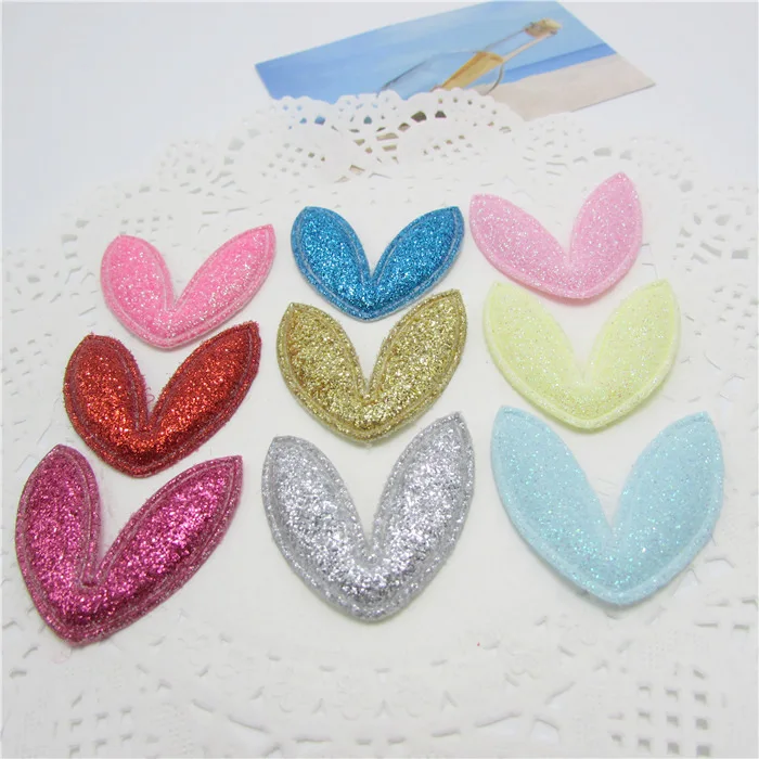 Аппликации разноцветные с блестками для украшения волос 40 шт./2x3 5 см | Дом и сад