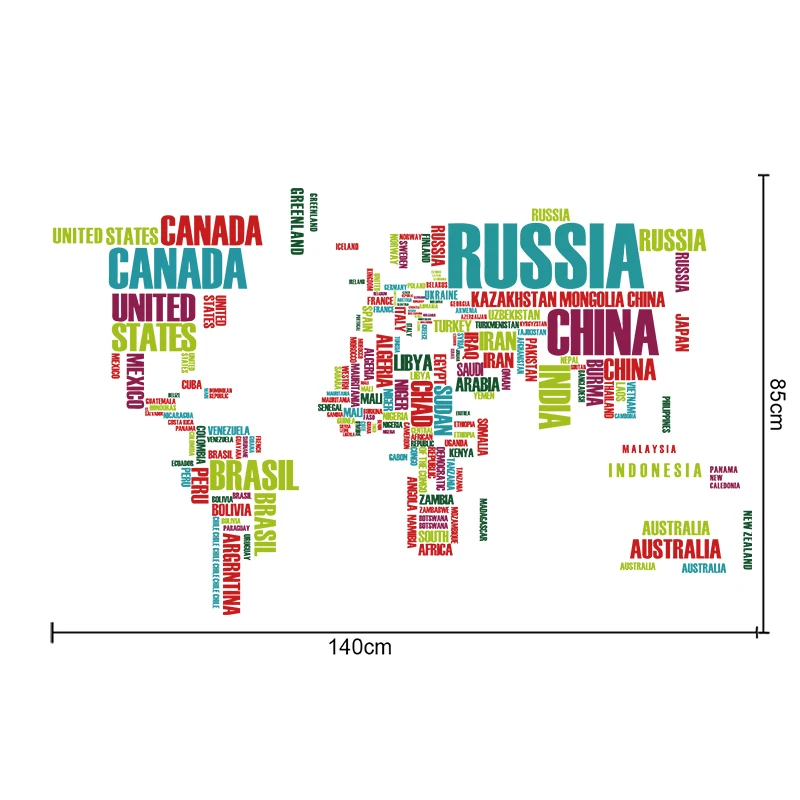 Funlife новый водонепроницаемый прозрачный ПВХ красочные карты мира география