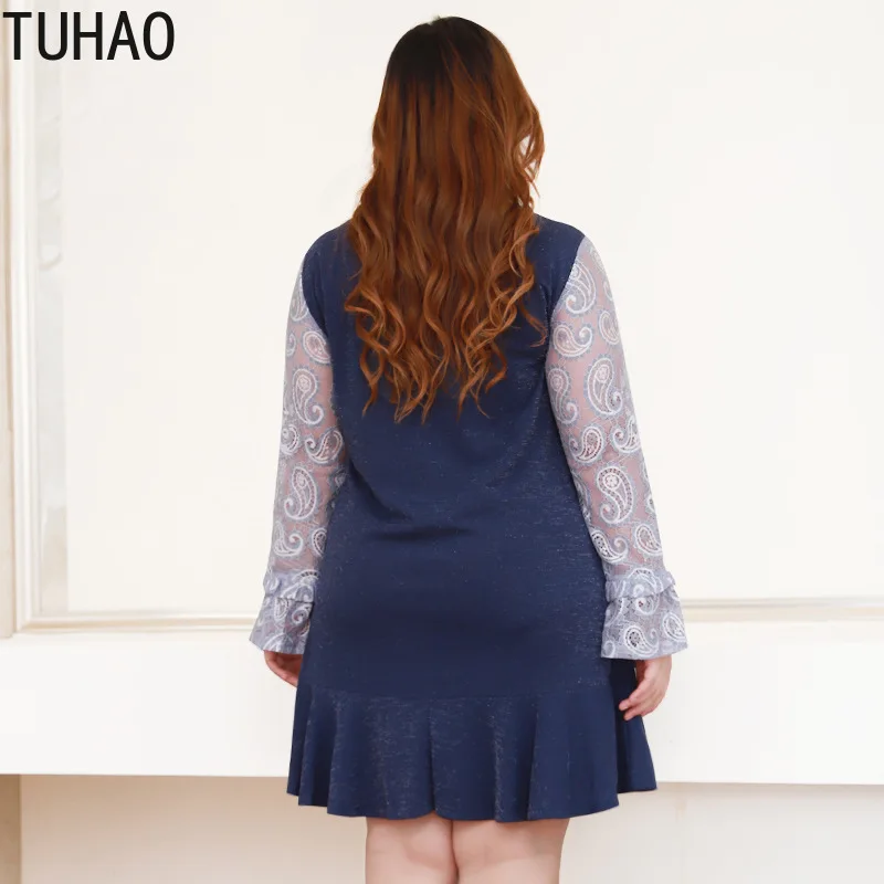 Женское весеннее офисное кружевное комбинированное платье 2019 Femme с