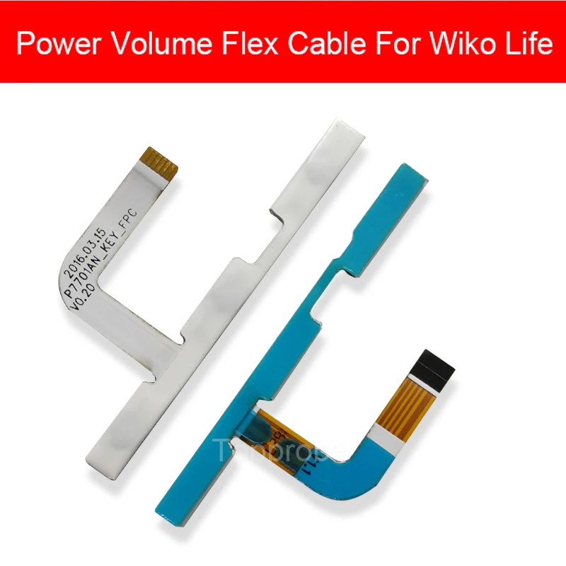 

Гибкий кабель питания и громкости для Wiko Life Power + боковой кнопочный выключатель громкости ВКЛ./ВЫКЛ. Гибкая лента запасные части для ремонта