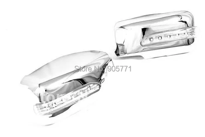Высокое качество Chrome Зеркало Обложка со светодиодной Side Blinker для Mitsubishi Lancer/mirage 02-06