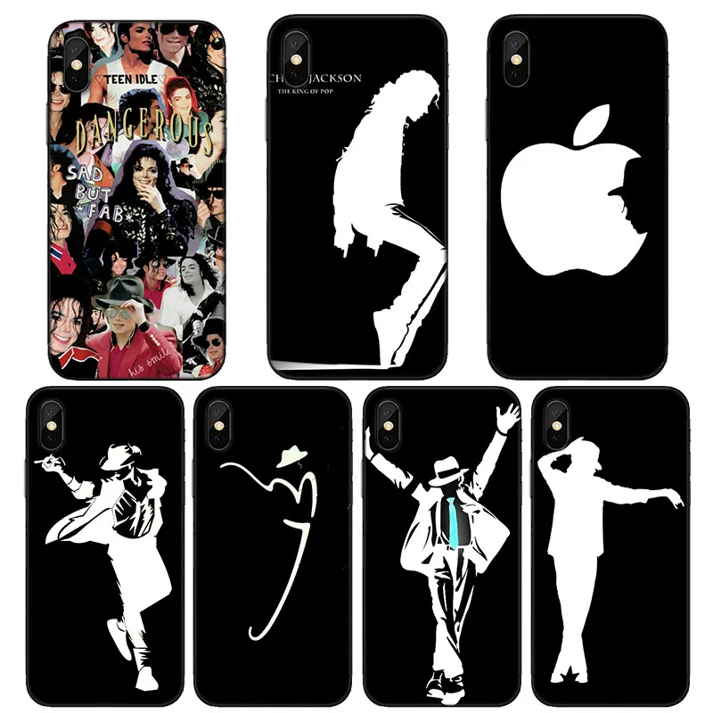 Чехол для телефона Cantor King of Pop MJ Майкл Джексон мягкий чехол из ТПУ iPhone 4 5 6 7 Plus 8