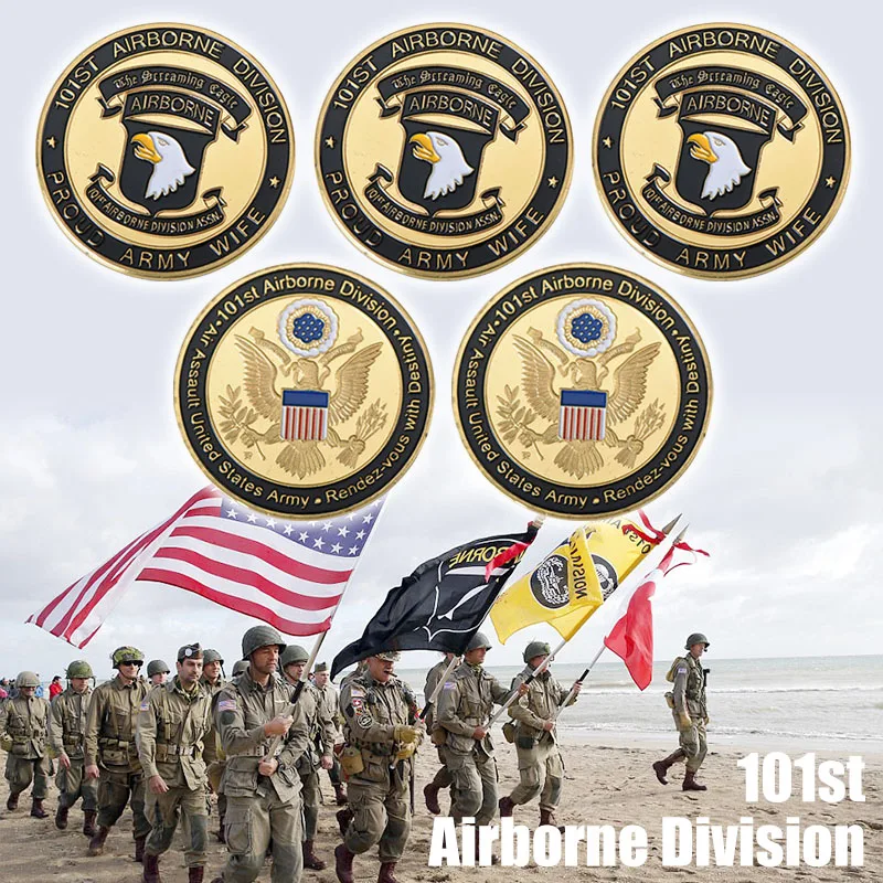 WR 101st Airborne Division Challenge металлическая монета горда армейская жена оптовая продажа