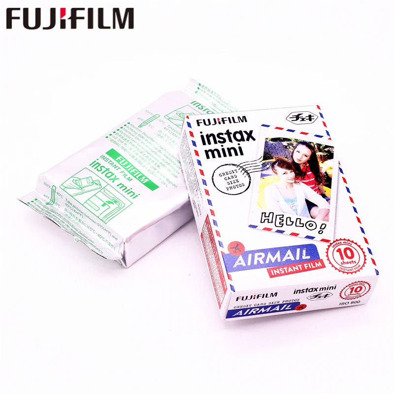 Fujifilm 20 листов Instax Mini Airmail + RILAKKUMA мгновенная пленка фотобумага для камеры 8 7 s 25 50 90 9