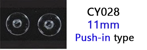 CY028 push in 500 шт./лот,, розничная и, очки, силиконовые носоупоры, различные типы и размеры, аксессуары для очков - Цвет: CY028 push in
