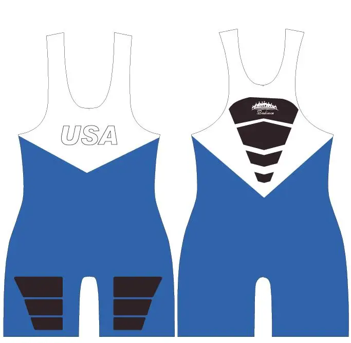 Мужской комбинезон Badiace США облегающий цельный костюм для борьбы молодежная