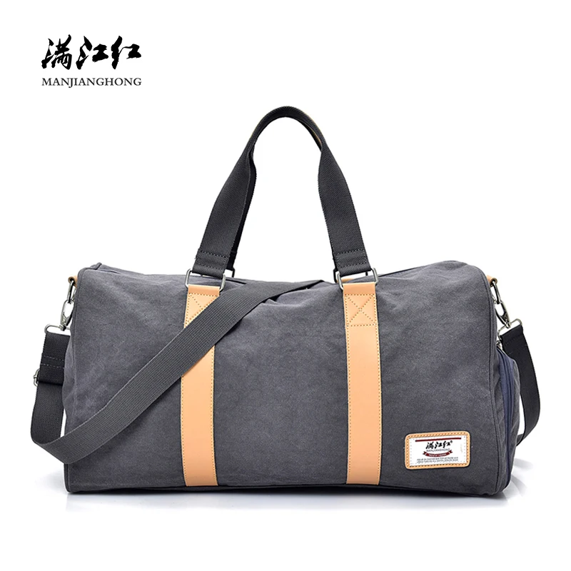 Fashion Canvas Men Travel Bags Large Capacity Casual Travel Duffel Bags Women Leisure Shoulder Travel Luggage Weekend Bag 1402