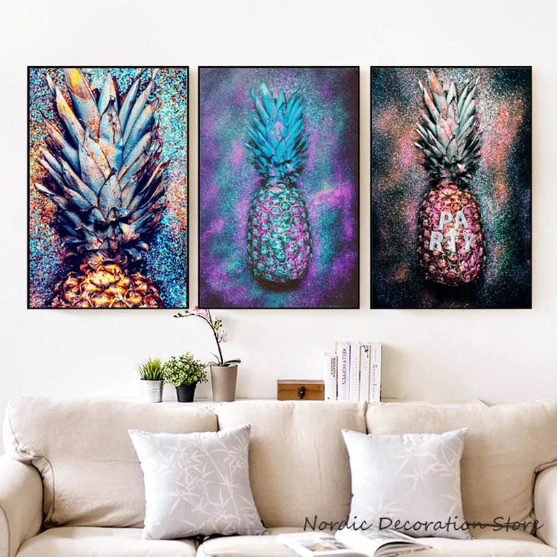 Ananas украшение дома абстрактная живопись плакат с ананасом скандинавские
