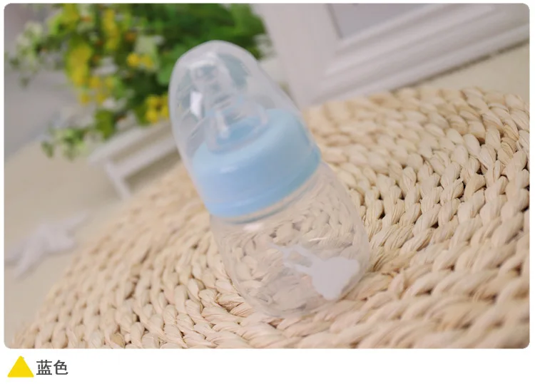 1 Pcs Hot Newborns Baby Bottles Toddlers Drinking Water Feeding Mini PP Bottle Boys&Girls Care Solid Colors Milk 60 ML Bottles