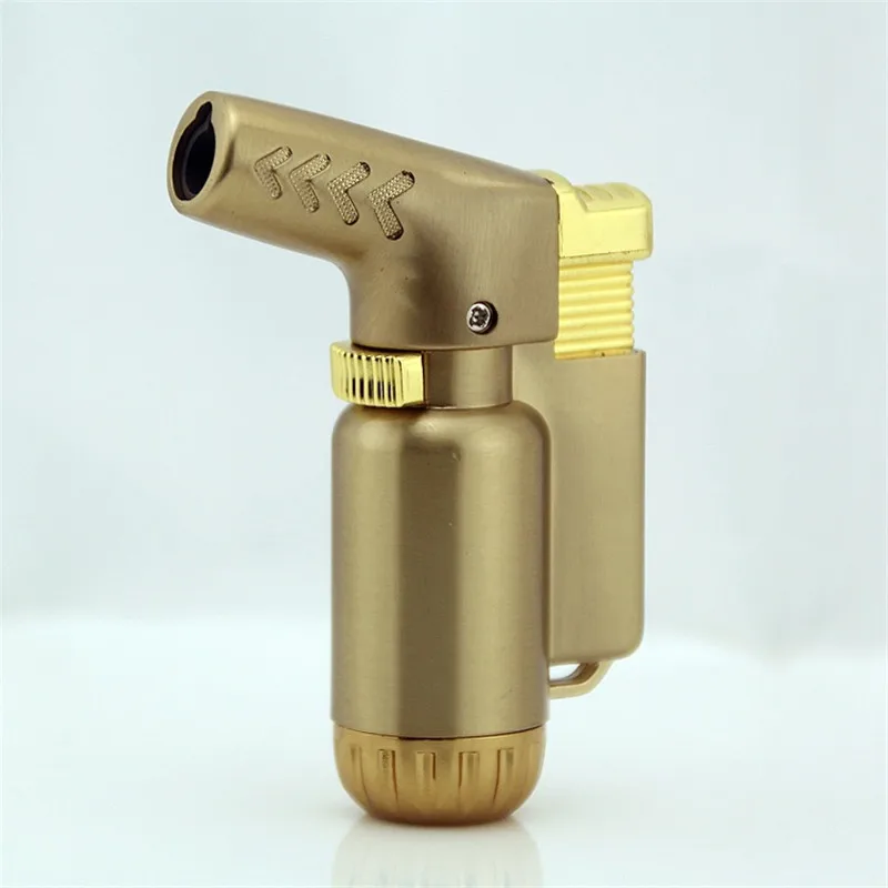 Горячие компактный бутан зажигалки турбо Зажигалка огонь ветрозащитный спрей Gun