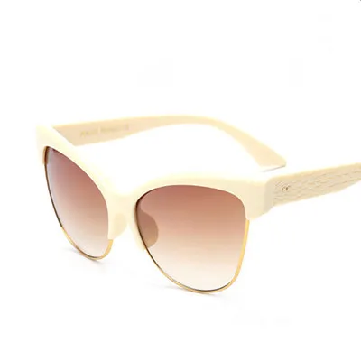 C5 Beige.GraBrown HBK кошачий глаз солнцезащитные очки большая оправа сексуальные женские мужские брендовые дизайнерские Роскошные винтажные новые модные трендовые солнцезащитные очки UV400 - Цвет линз: C5 Beige.GraBrown