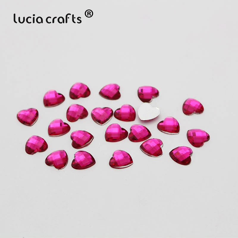 Продажа Lucia crafts 10 мм разноцветные стразы для рукоделия (100 шт./лот) G0412|acrylic