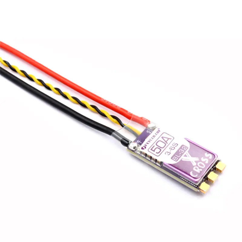 Flycolor X Cross Blheli_32 50A 3 6 S ARM 32bit DSHOT1200 бесщеточный ESC для RC моделей Мультикоптер корпус