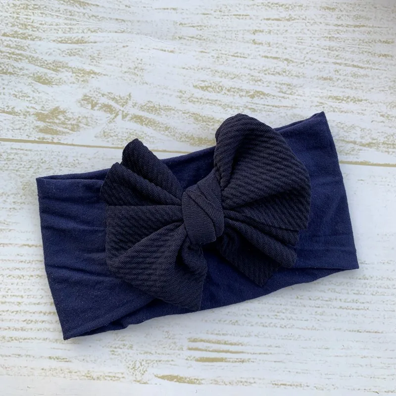 20pcs/lot Big Bow Nylon Headband Messy Stretchy Head Wrap Knot Hair Band For Babys One size Fits All | Детская одежда и обувь