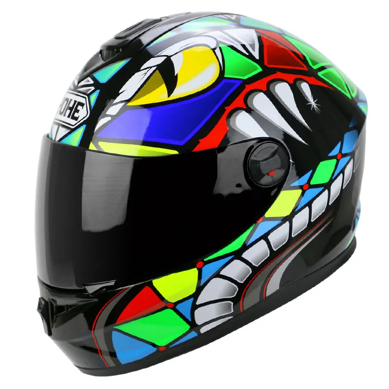 YOHE YH966 мотобайк Casco Capacete De Moto зимний теплый водонепроницаемый ветрозащитный мотоциклетный полный гоночный шлем - Цвет: Style 11