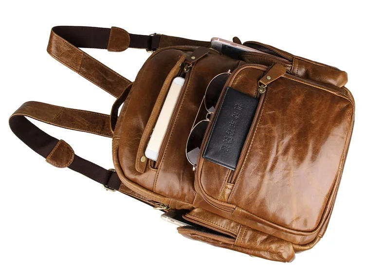 Многофункциональный женский рюкзак из натуральной воловьей кожи кожаный