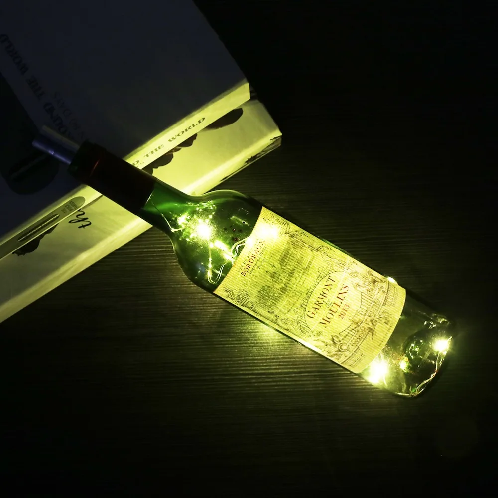

LED Decoration Lights Bottle Stopper Lamp Glass Wine Fairy 10 LED String Lights For Bar Christmas Party Wedding Home Decoration