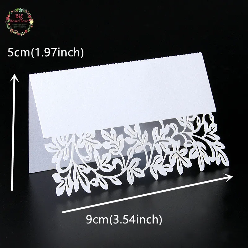 Большой сердечник любовь 40 шт цветок милый лазер вырезать партии стол Имя Место