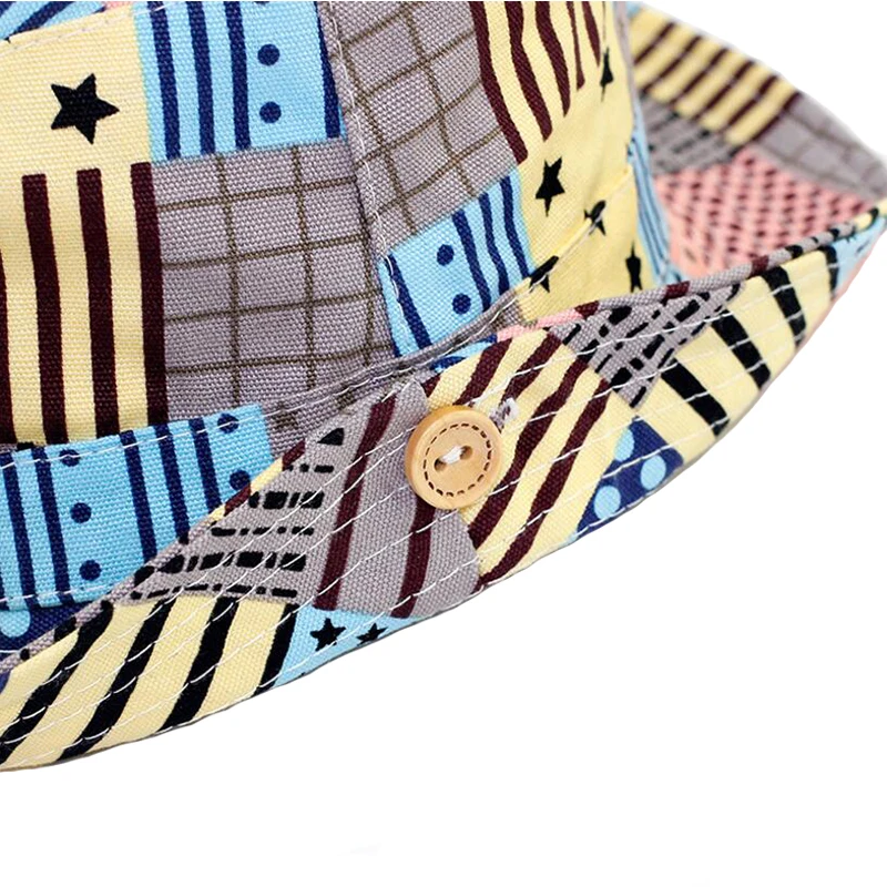 Baby Summer Hat Children Star Stripe Spell Sun Topee Panama Caps Boy Girl Fisherman Hats Kids Boys Cotton Cap BMZ79 | Детская одежда и